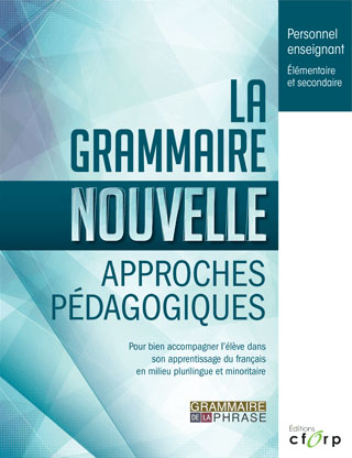 La grammaire nouvelle (page couverture).