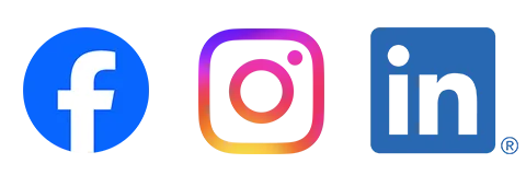 Logos - Facebook, Instagram et LinkedIn
