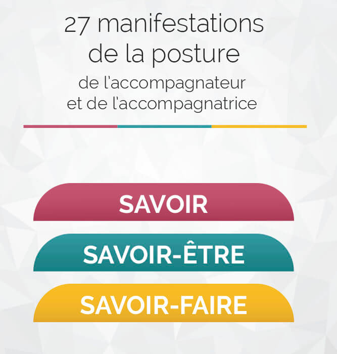 27 manifestations de la posture de l’accompagnateur et de l’accompagnatrice