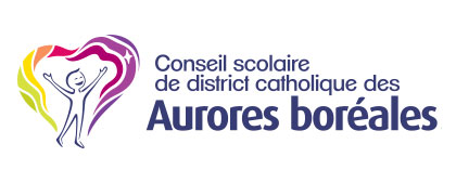 Logo – Conseil scolaire de district catholique des Aurores boréales.