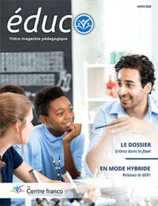 premier numéro du magazine pédagogique du Centre franco, éduco